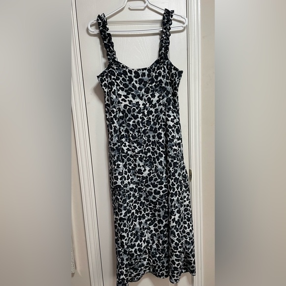 NWOT Zara Black and White Animal Print Dress - Picture 4 of 15